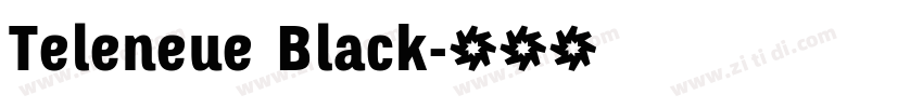 Teleneue Black字体转换